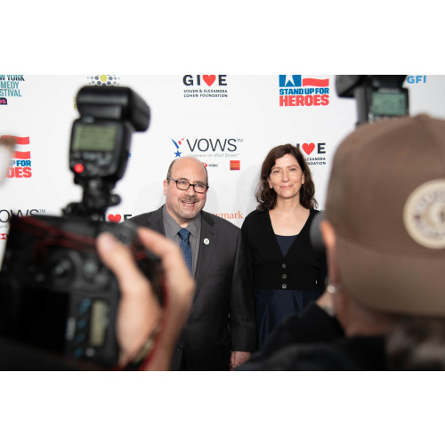 Craig and Eileen Newmark supporting veterans
and military families at Bob Woodruff
Foundation’s Stand Up For Heroes event, 2018
Photo credit: Stefan Radtke